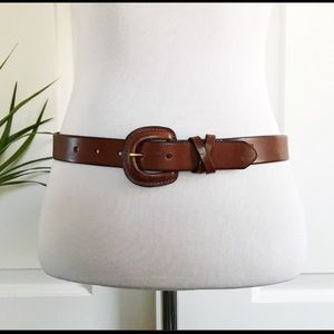Italian Leather Buckle Belt